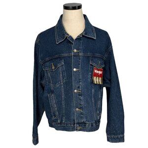 Vintage Wrangler Hero Mens Denim Jacket XL New Old Stock 90s